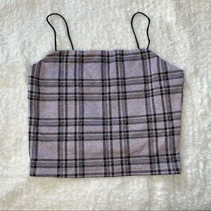 Plaid Cami Crop Top